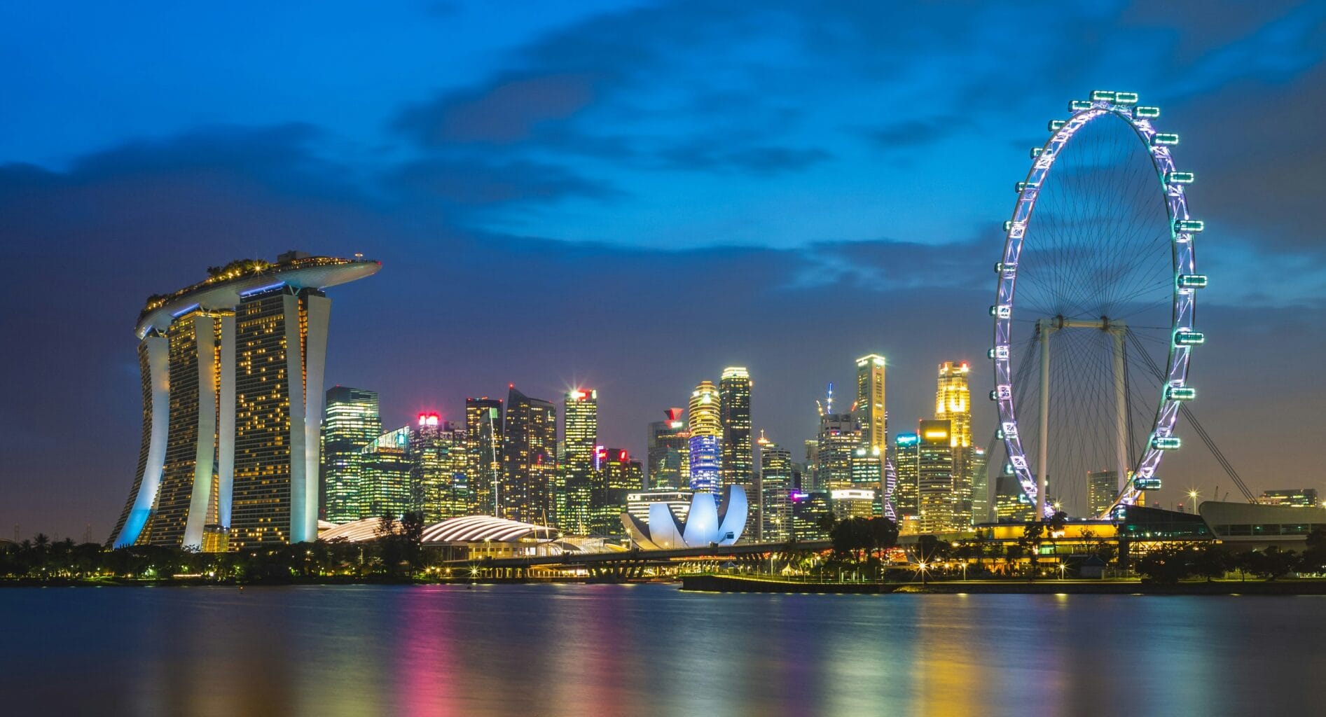 Singapore Skyline Night