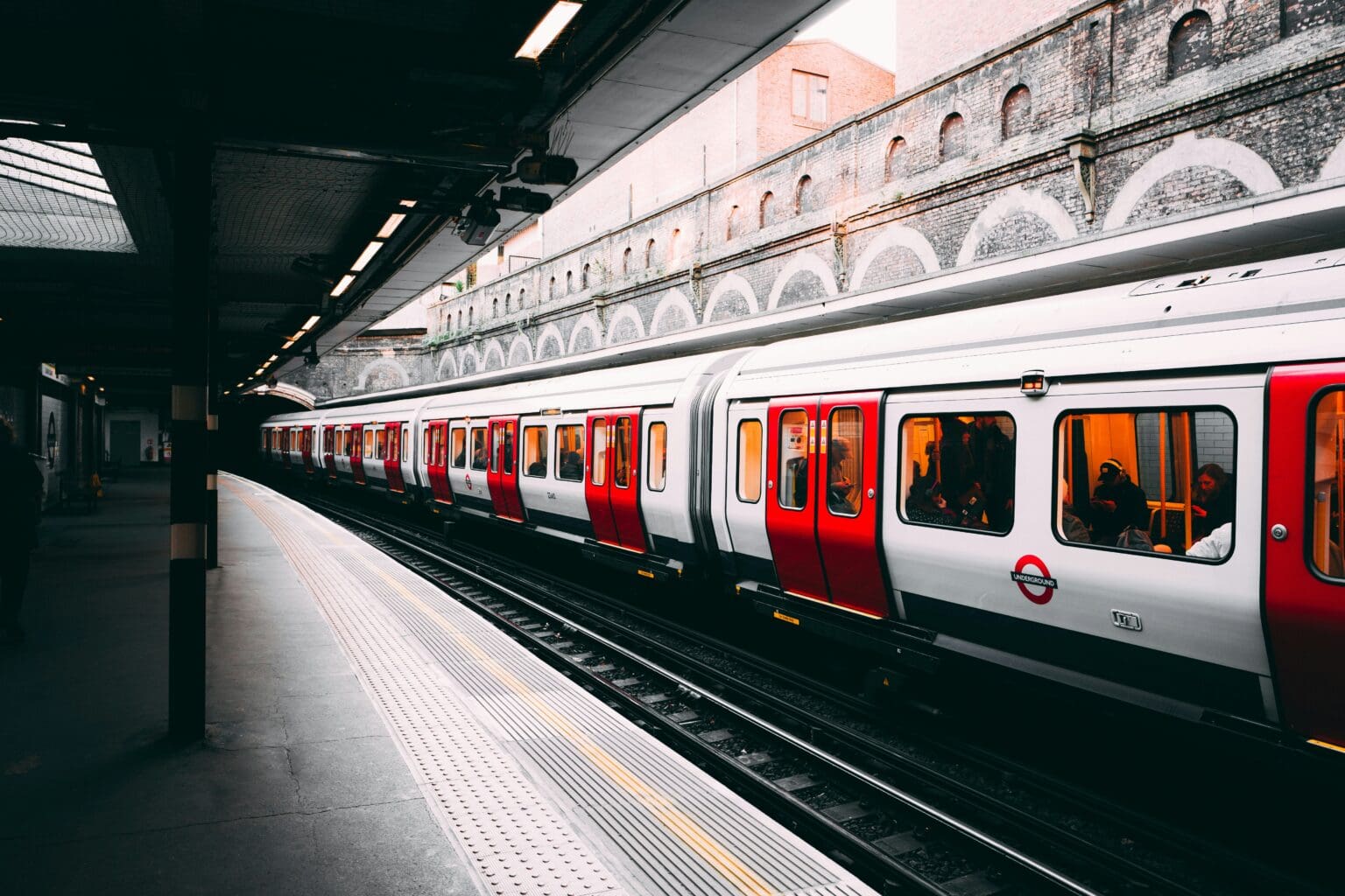 Train in the subway