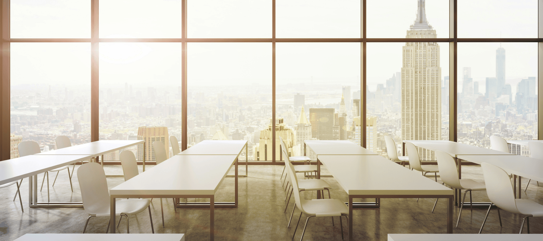Boardroom overlooking city skyline, representing family offices assessing AI startup investments